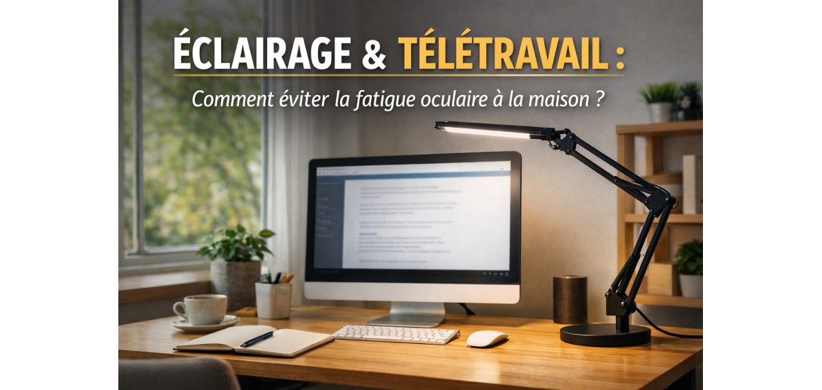 Éclairage et télétravail : comment éviter la fatigue oculaire à la maison ?